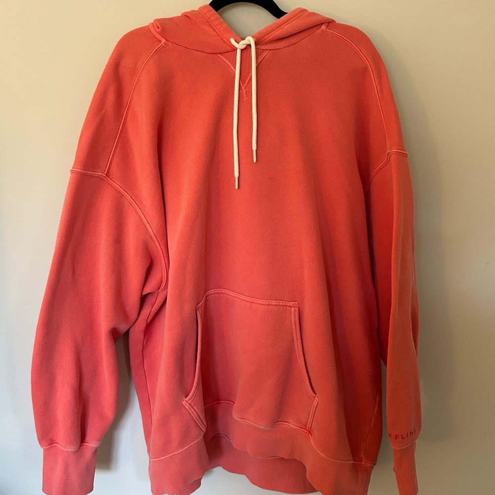 Oversized orange hoodie